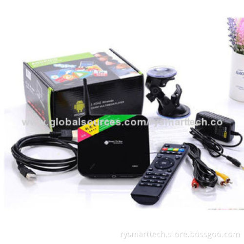 RK3188 Quad-core Android 4.4 OS, Android TV Box with 2.0M Camera